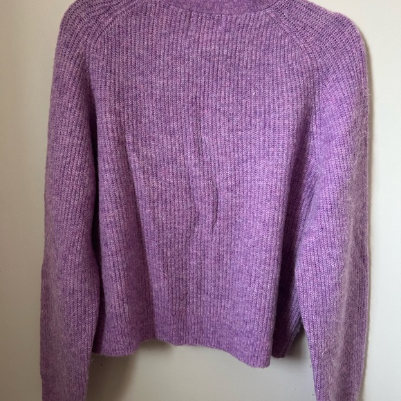 Ganni Lilac Button-Up Cardigan - Picture 5 of 8